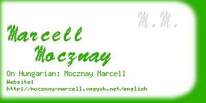 marcell mocznay business card